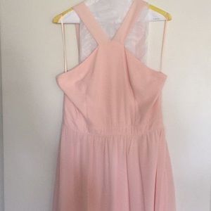 Blush pink floor length dress